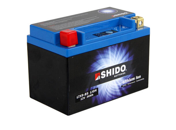 Shido LTX9-BS Lithium Battery 12V, 3Ah, 36Wh, 150x87x105 